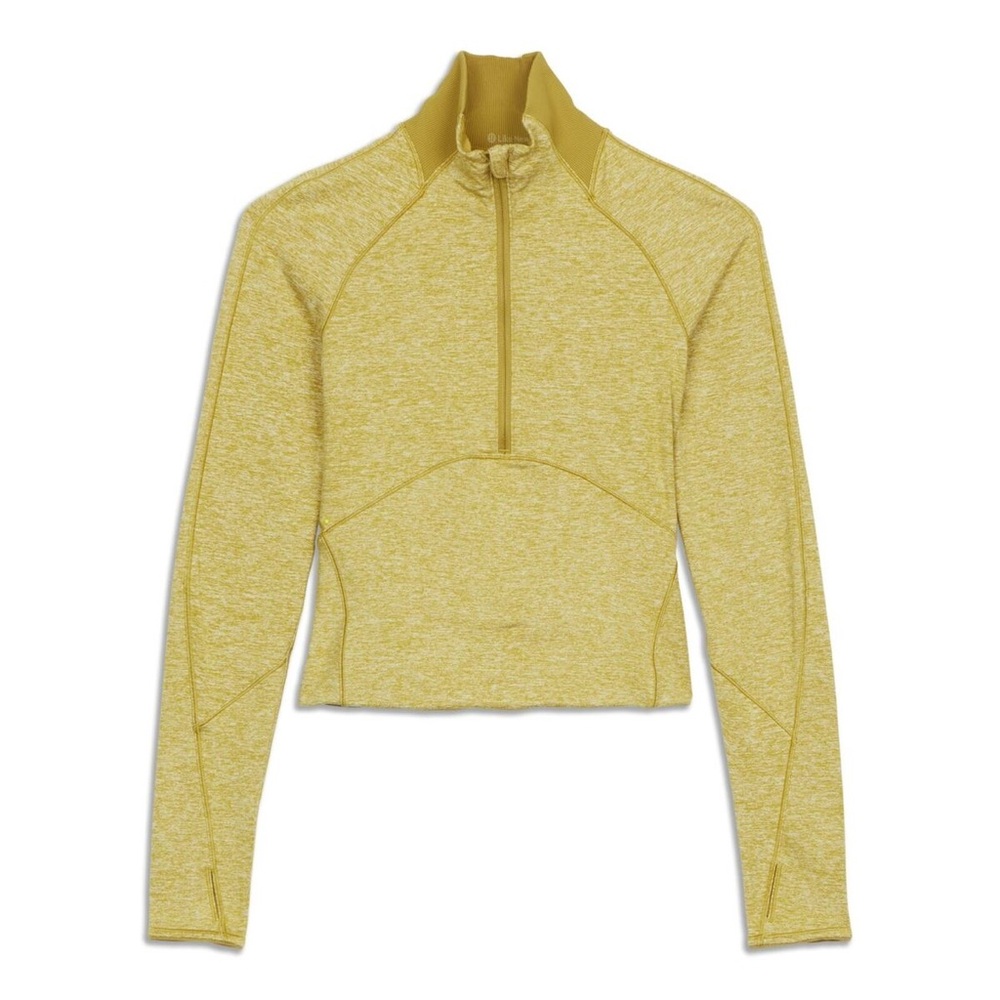 LULULEMON Always Alert 1/2 Zip - Size 4 - Lemon Yellow